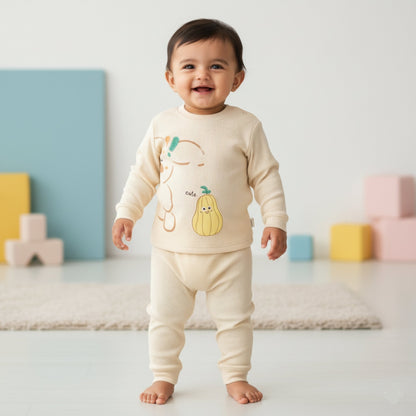 Hello Pup Pineapple Outfit 02 pc-Beige (18M-4Y)