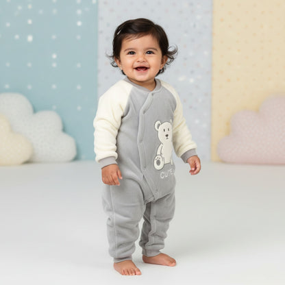 Little Cute Bear Suit Romper - Grey (18M-3Y)