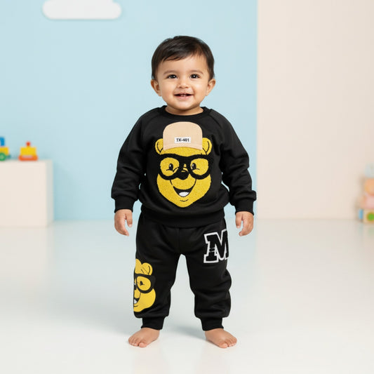 Smarty Bear Baby Outfit 2pc - Black (18M-5Y)