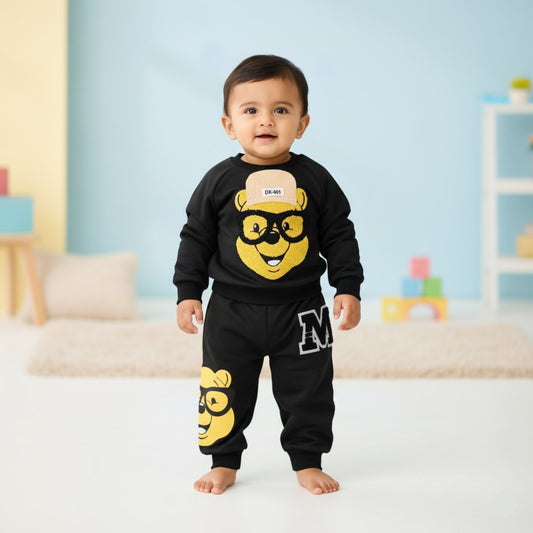 Smarty Bear Baby Outfit 2pc - Black (18M-5Y)