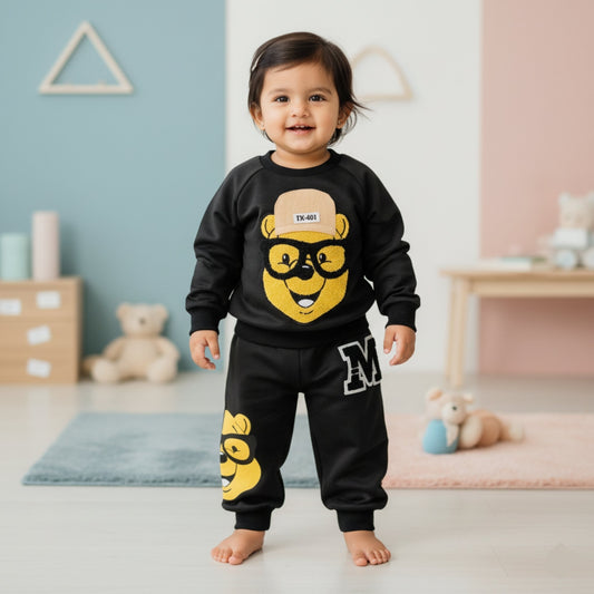 Smarty Bear Baby Outfit 2pc - Black (18M-5Y)