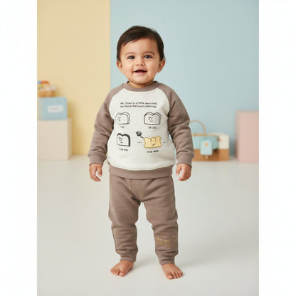 Mr. Toast Baby Outfit 2pc Grey (2-7Y)