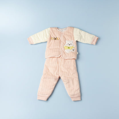 Cozy Polar Bear Baby Outfit 2pc (6-12M)