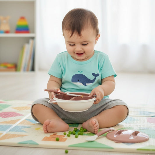 MINITREE Plastic Feeding Bowl with Spoon