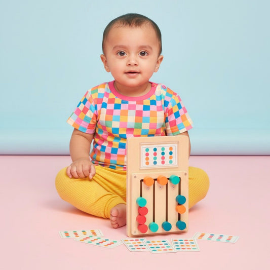 Wooden Four-Color Sorting Game