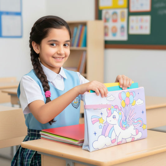 Zipper File Bag Unicorn Edition