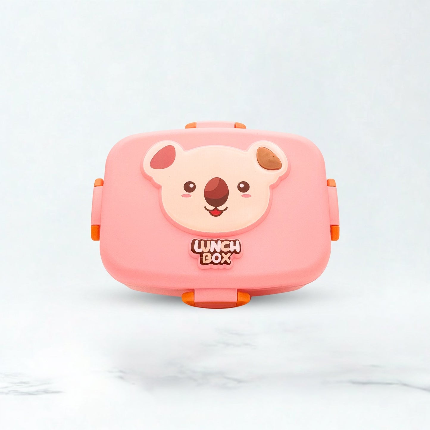Bear Plastic Luuch Box - Pink
