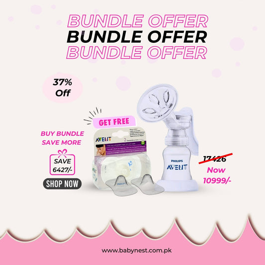 Philips Avent Breastfeeding Essentials Bundle – Manual Pump + Nipple Protectors (21mm)