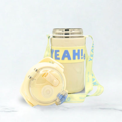 Cartoon Steel Thermal Water Bottle 580ml