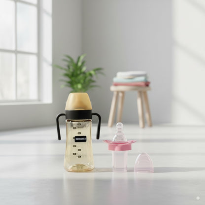 Baby Feeding & Care Bundle – Wide Neck Feeder (300ml) + Medicine Feeder
