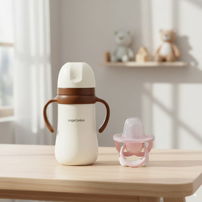 Baby Feeding & Comfort Bundle – Thermal Steel Feeder (280ml) + Hercules Pacifier