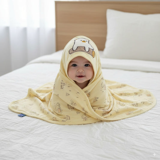 Polar Bear Premium Cotton Baby Wrapping Sheet
