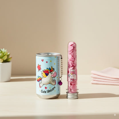 On-the-Go Hygiene Bundle – Unicorn Wet Wipes (2x30pcs) + Perfumed Paper Soap Tube
