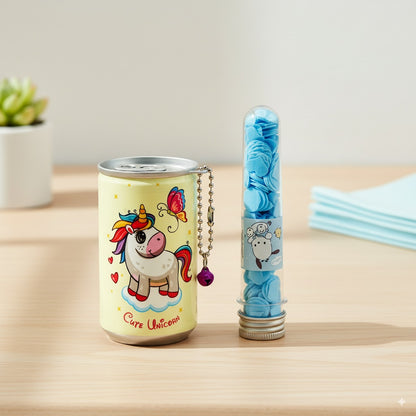 On-the-Go Hygiene Bundle – Unicorn Wet Wipes (2x30pcs) + Perfumed Paper Soap Tube
