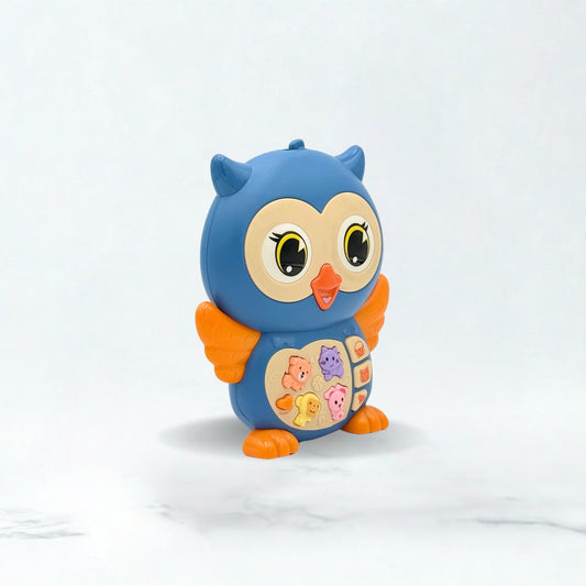 Owl Music Baby Toy Blue