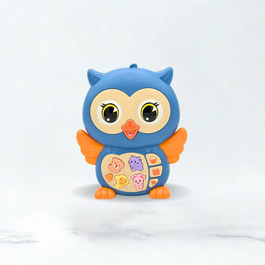Owl Music Baby Toy Blue
