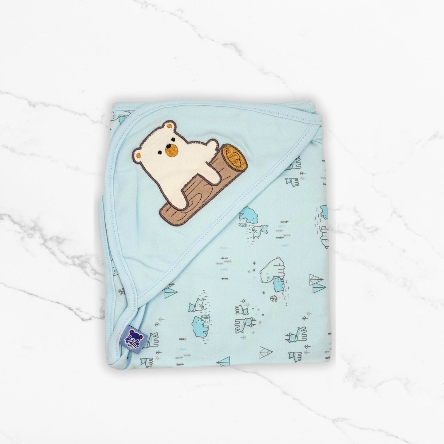 Polar Bear Premium Cotton Baby Wrapping Sheet