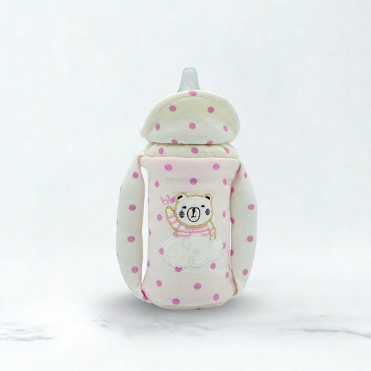 Premium Cartoon Embroided Feeder Cover Large 150ml-330ml