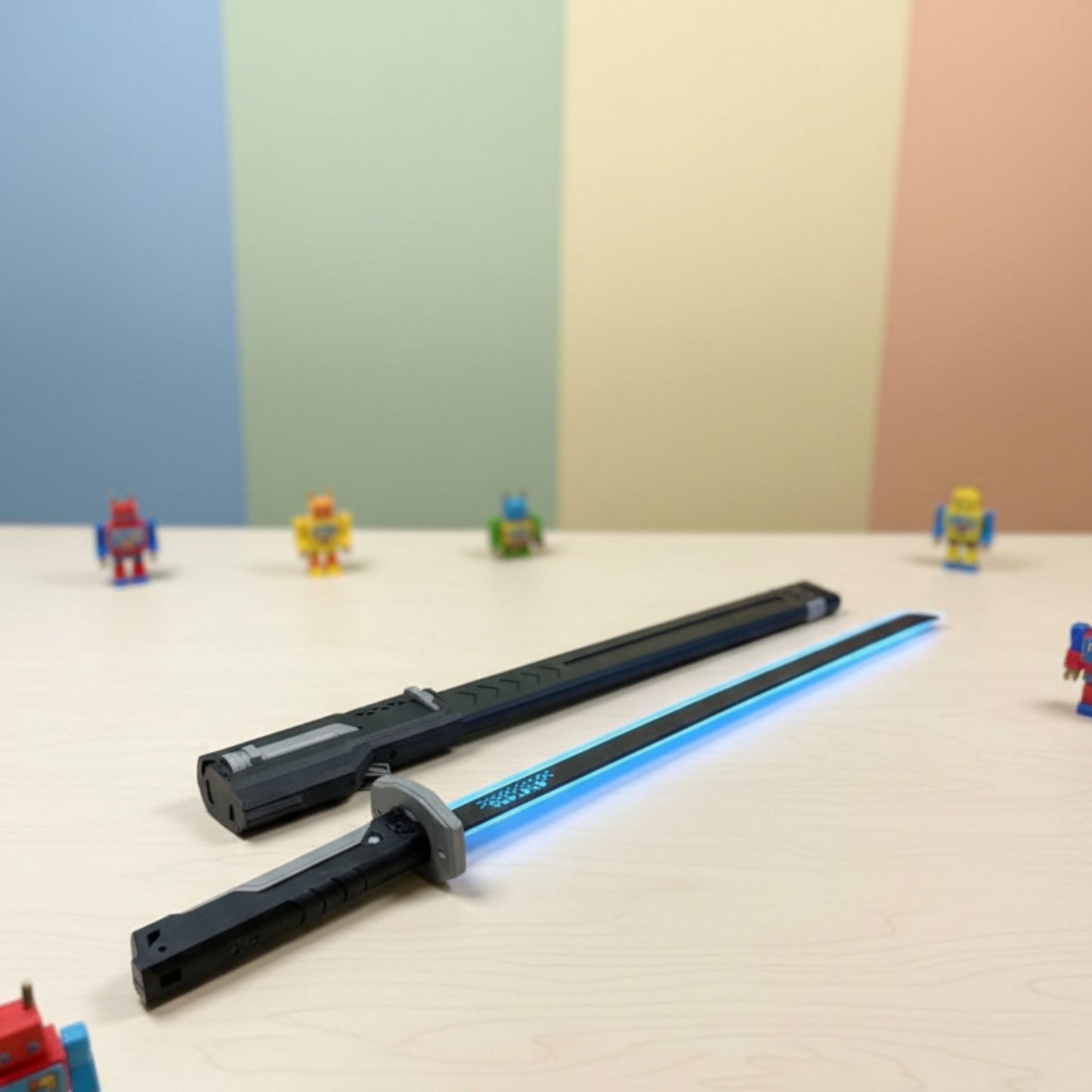 LED Light Saber Sword Toy – Glowing Action Sword for Kids