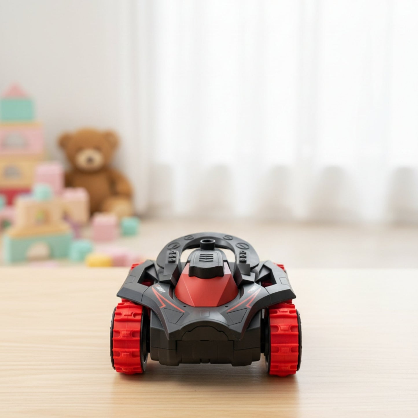 8-Wheel RC Stunt Car – 360° Stunt Car with LED Lights