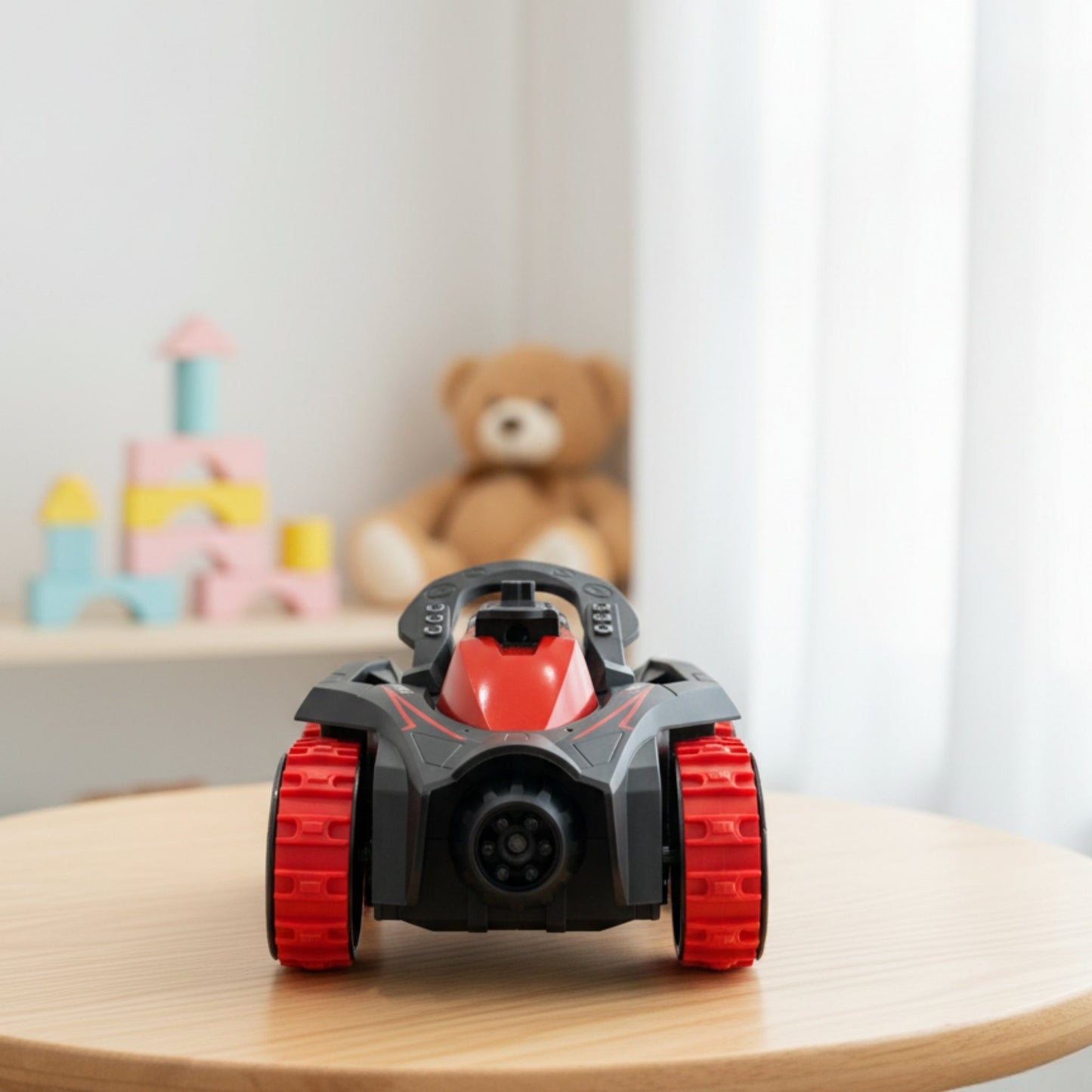 8-Wheel RC Stunt Car – 360° Stunt Car with LED Lights