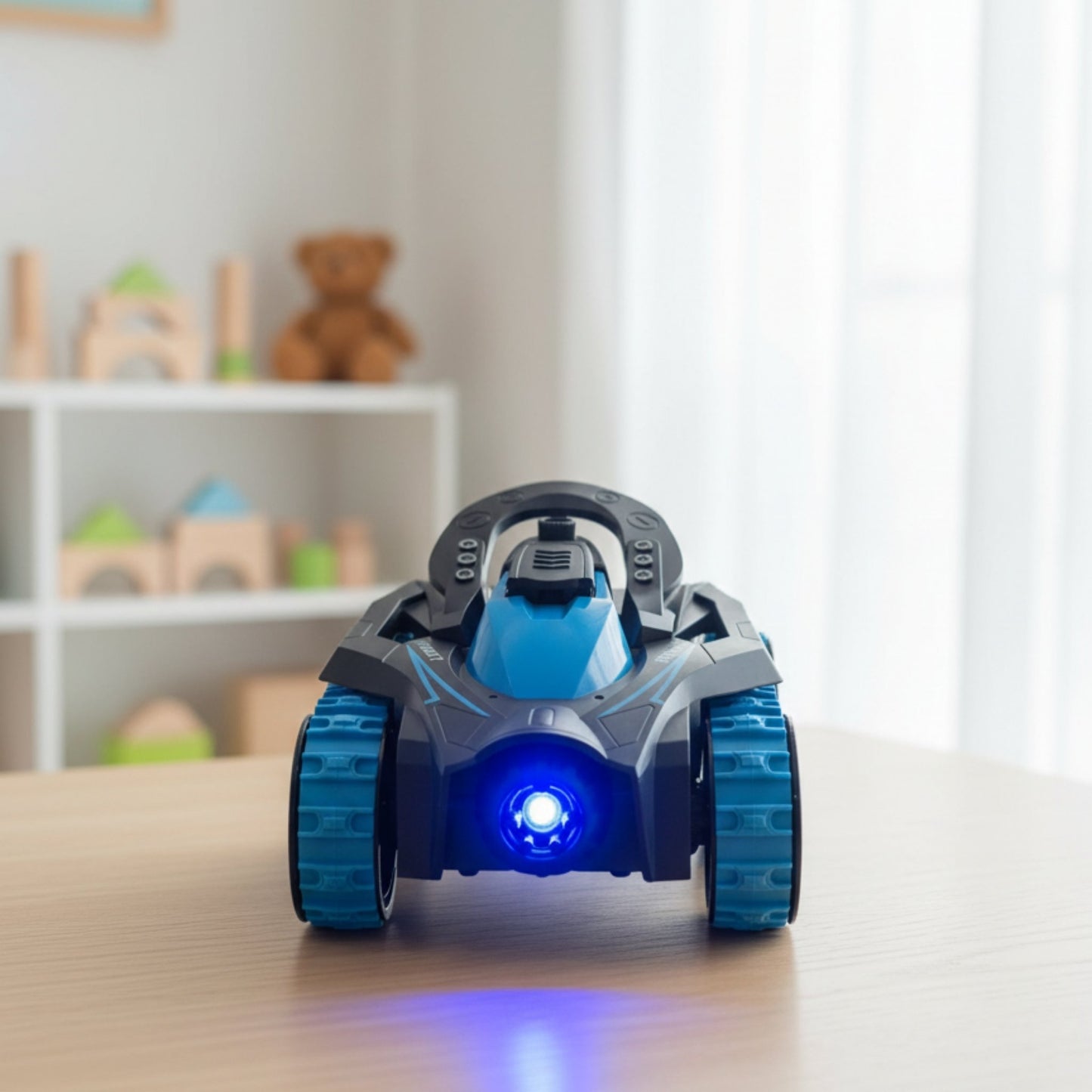 8-Wheel RC Stunt Car – 360° Stunt Car with LED Lights