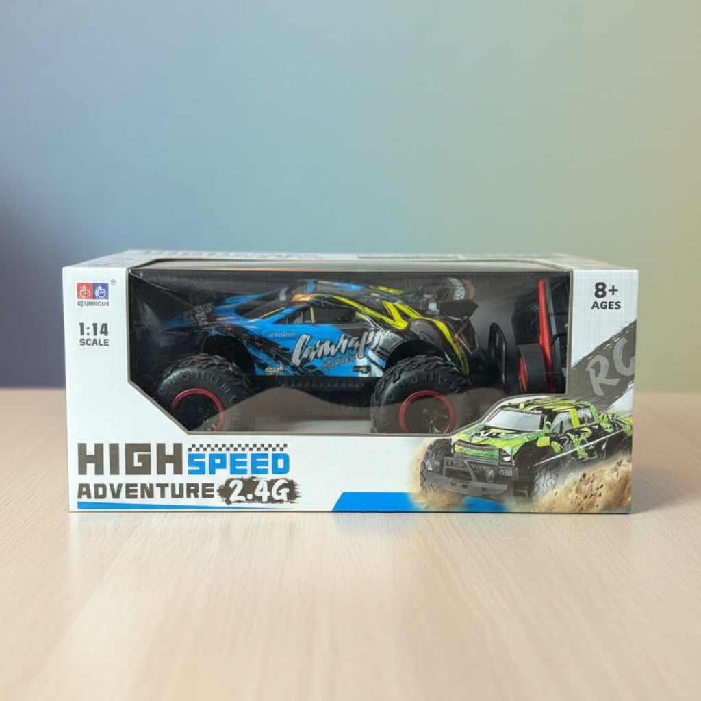 High-Speed Monster RC Truck – 2.4G Remote Control (1:14 Scale)
