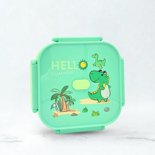 Little Dino Plastic Lunch Box – Green