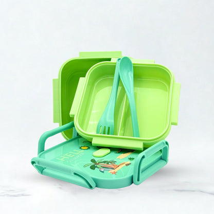 Little Dino Plastic Lunch Box – Green