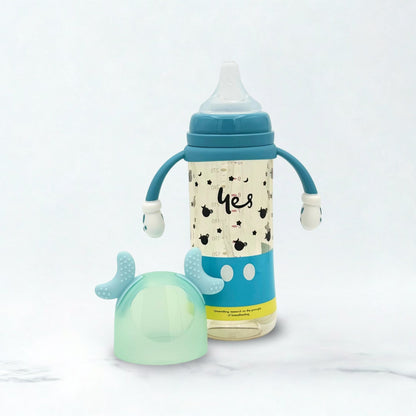 Yes Wide Neck Baby Plastic Feeder 300ml/10oz