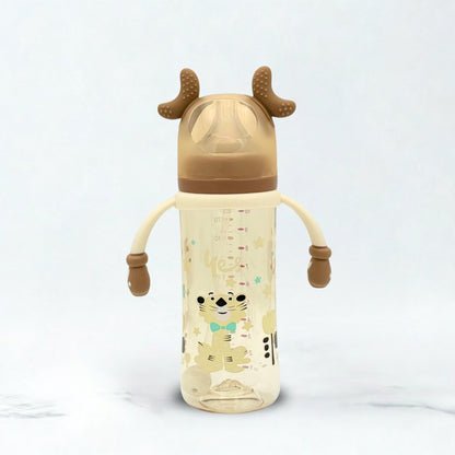 Yes Wide Neck Baby Plastic Feeder Brown 300ml/10oz