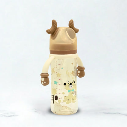 Yes Wide Neck Baby Plastic Feeder Brown 300ml/10oz