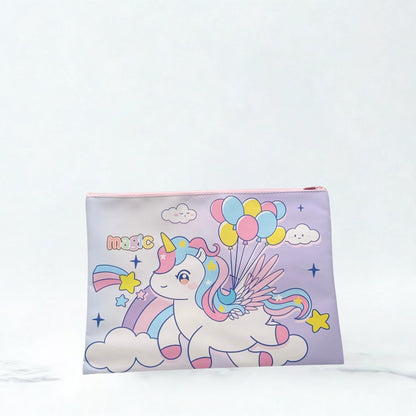 Zipper File Bag Unicorn Edition