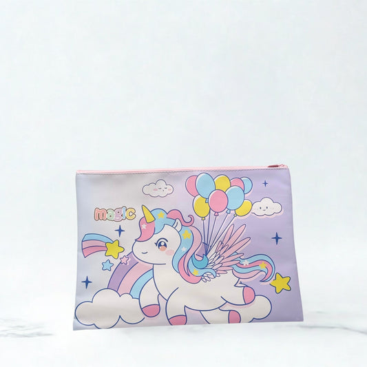 Zipper File Bag Unicorn Edition