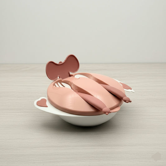 MINITREE Plastic Feeding Bowl with Spoon