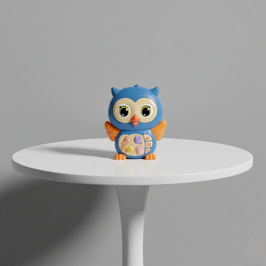 Owl Music Baby Toy Blue