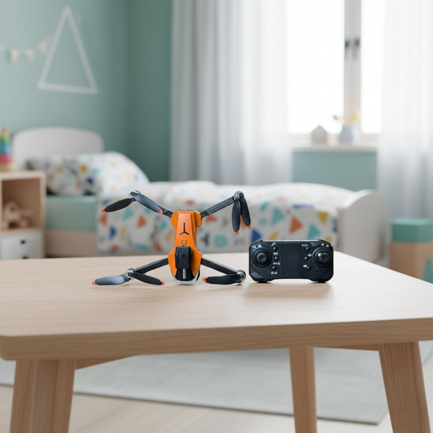 Smart P23 4K drone with dual HD cameras and 360° flips