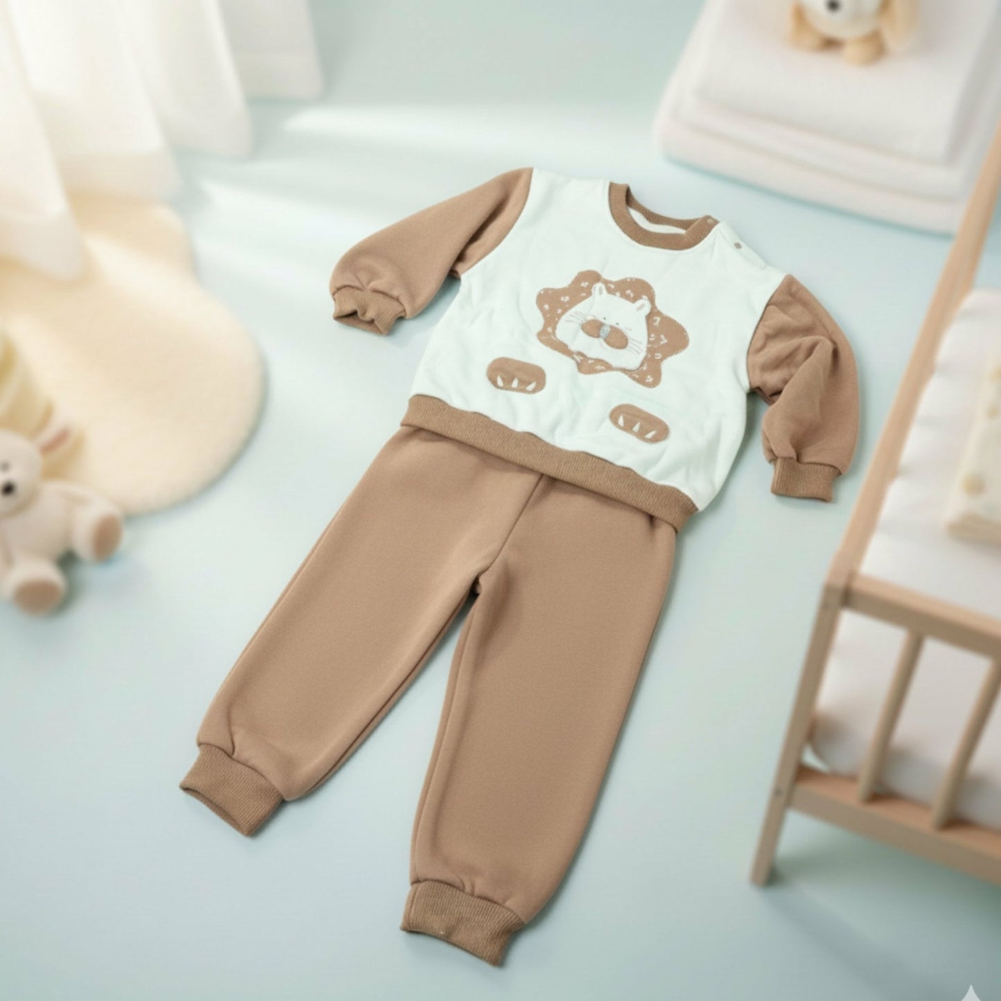 Pawfect Lion Baby Outfit 2pc Brown (12M-4Y)