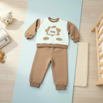 Pawfect Lion Baby Outfit 2pc Brown (12M-4Y)