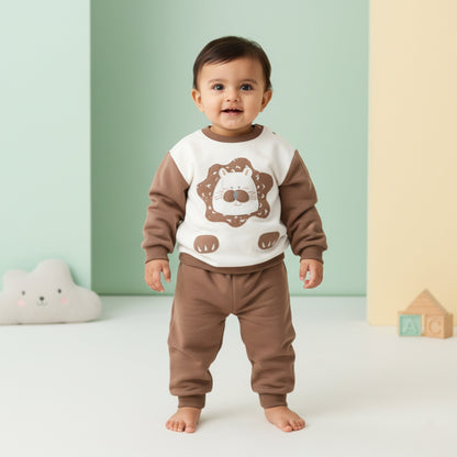 Pawfect Lion Baby Outfit 2pc Brown (12M-4Y)