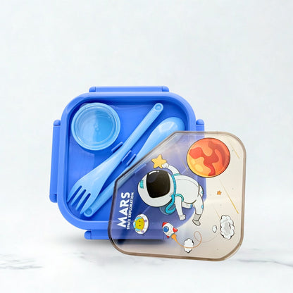 Baby Mars Plastic Lunch Box - Blue