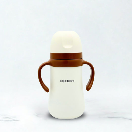 Baby Thermal Steel Feeder – 280ml / 9oz (White)