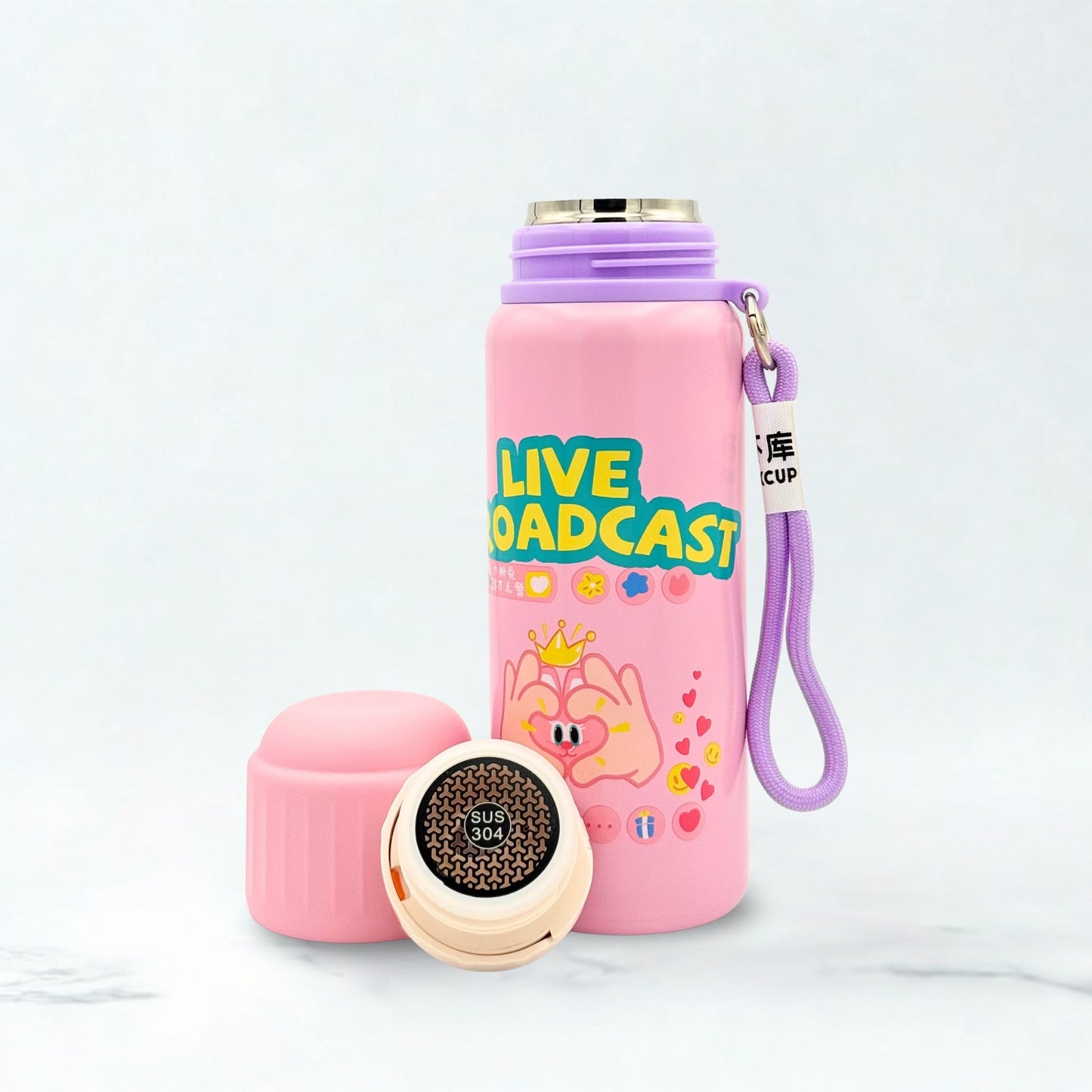 INTRESR Water Thermal Steel Bottle 550ml