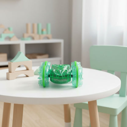 RC Double-Sided Stunt Car – Rechargeable with LED Lights