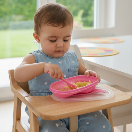 NATUR Plastic Feeding Bowl With Spoon